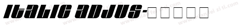 Italic Adjus字体转换